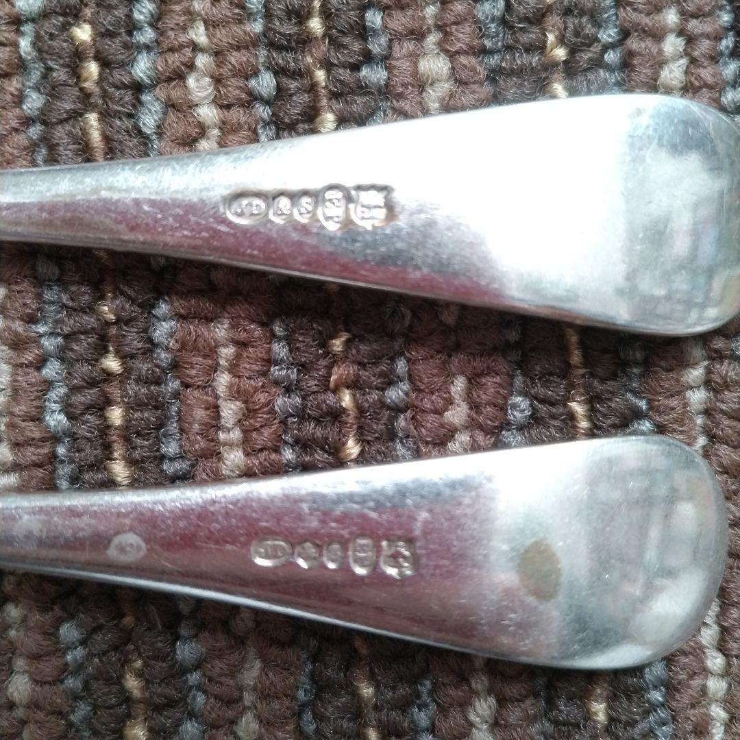 イギリス　JD&S　シルバープレート／銀メッキ　ナイフ＆フォーク　５組１０本