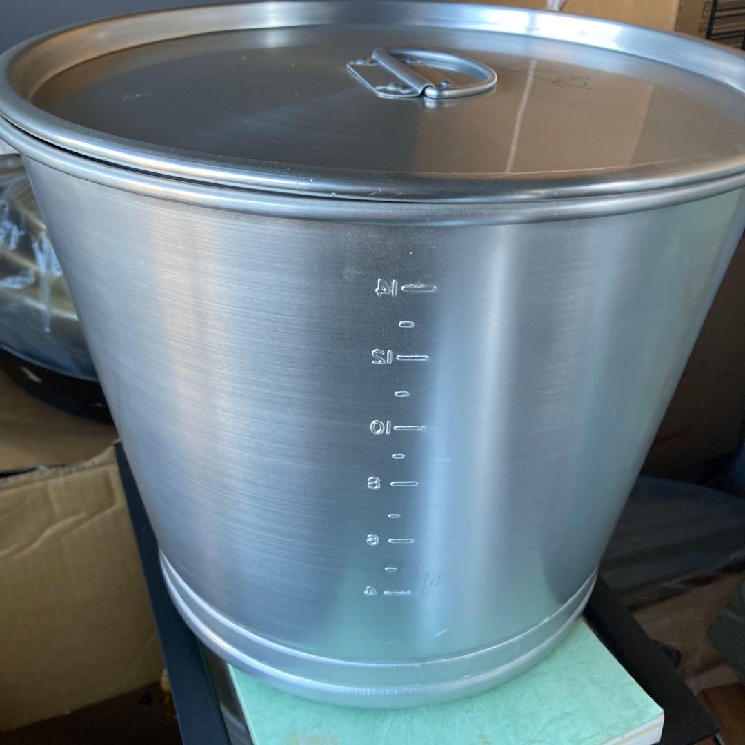 アルミ製保存容器 蓋付き 計量目盛り付き