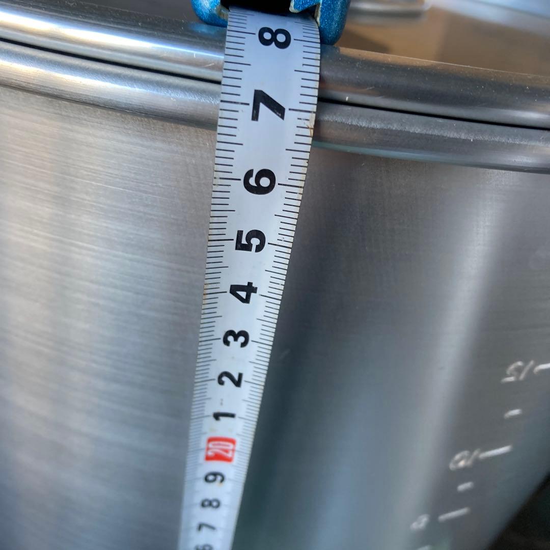 アルミ製保存容器 蓋付き 計量目盛り付き