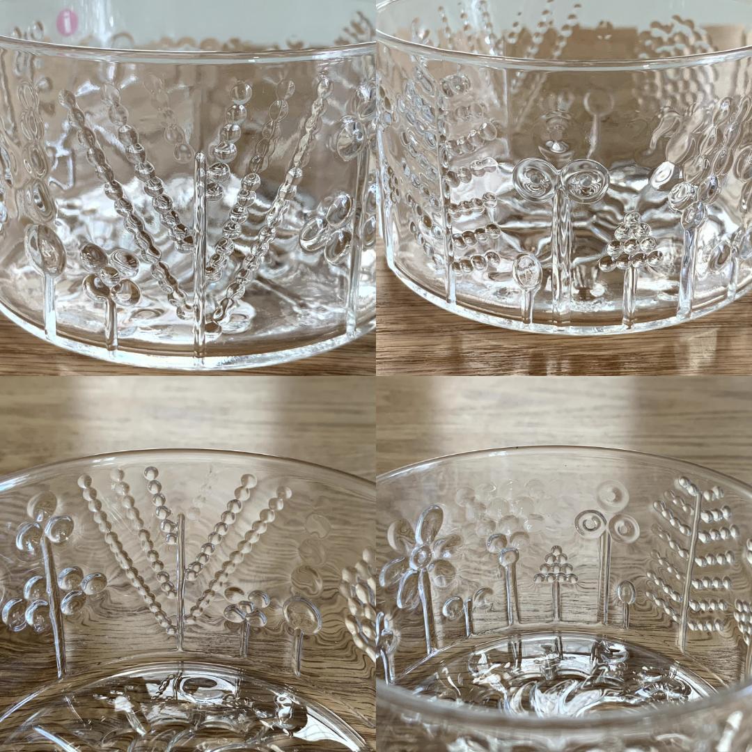 イッタラ フローラ ガラス ボウル 10cm 2個 フィンランド製 未使用品