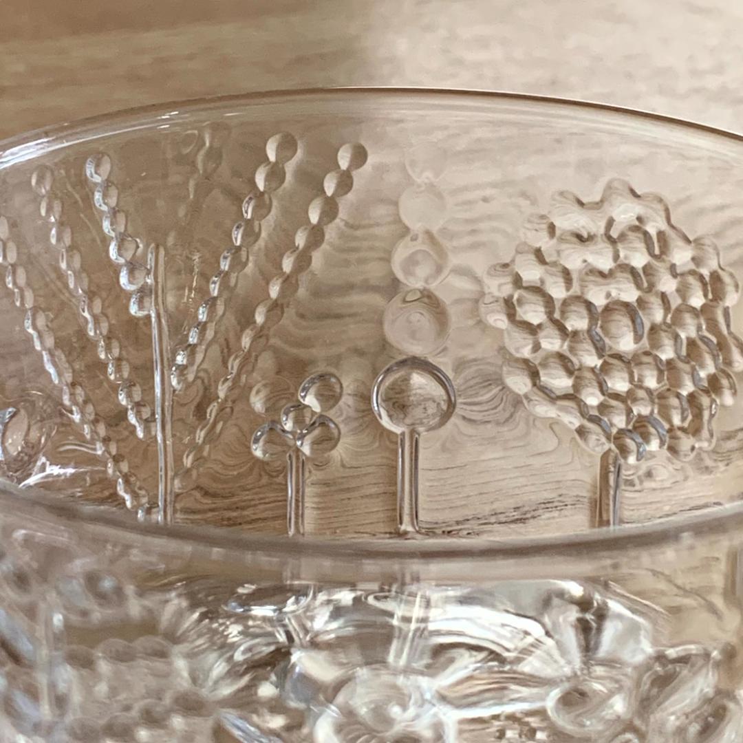 イッタラ フローラ ガラス ボウル 10cm 2個 フィンランド製 未使用品