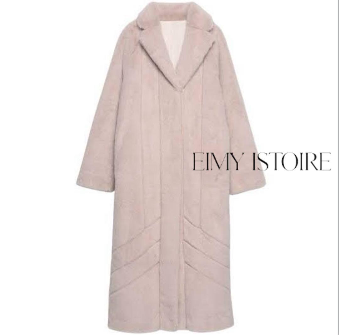 EIMY ISTOIRE ファー ロングコート ピンク♡