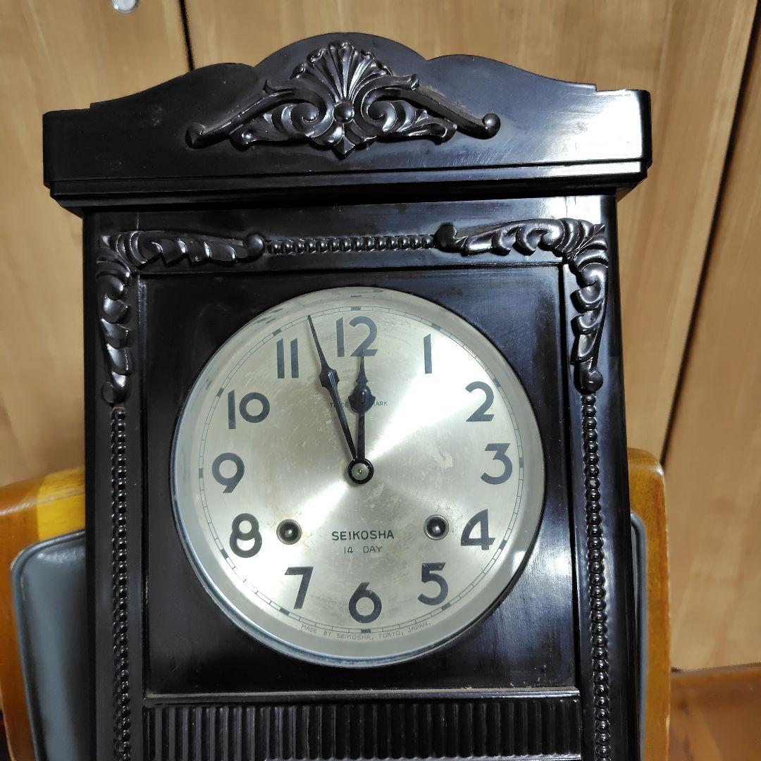 アンティーク掛け時計SEIKOSHA 14DAY 2718　精工舎