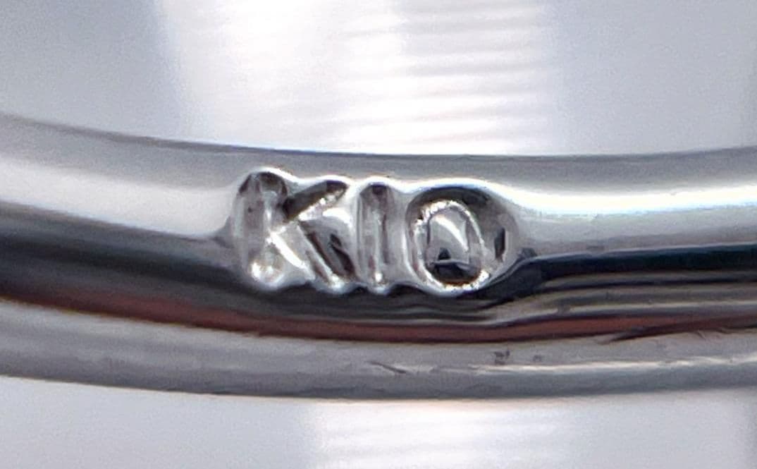 K10ホワイトゴールド ダイヤモンドリング 3石