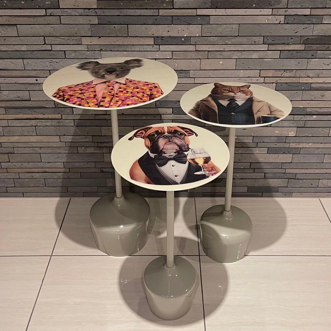 KARE Business Animalsサイドテーブル 3p set レア