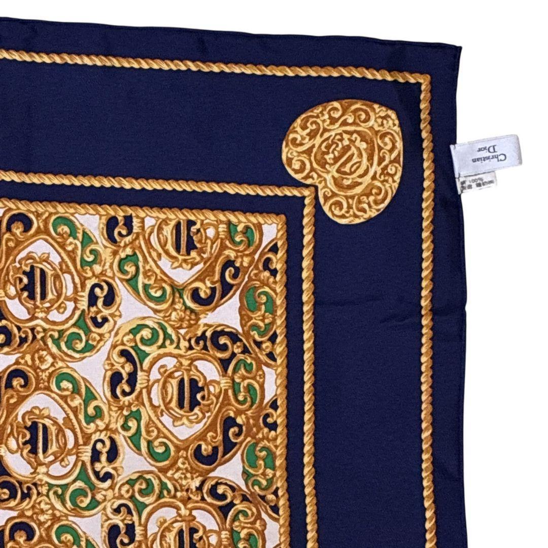 【極美品】クリスチャンディオール シルク 大判スカーフ ストール ジュエリー柄
