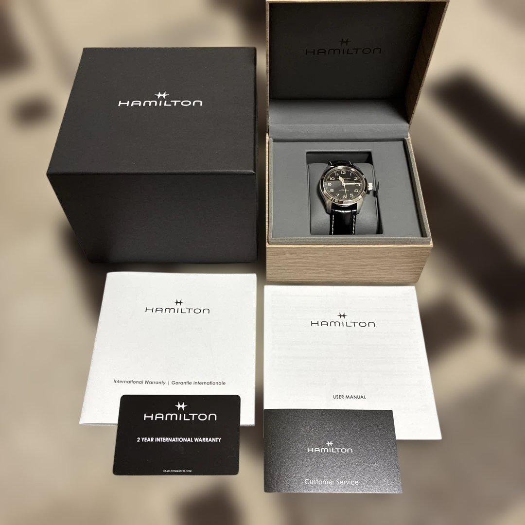 HAMILTON 自動巻き腕時計 ブラック　ハミルトン　マーフ　38ミリ
