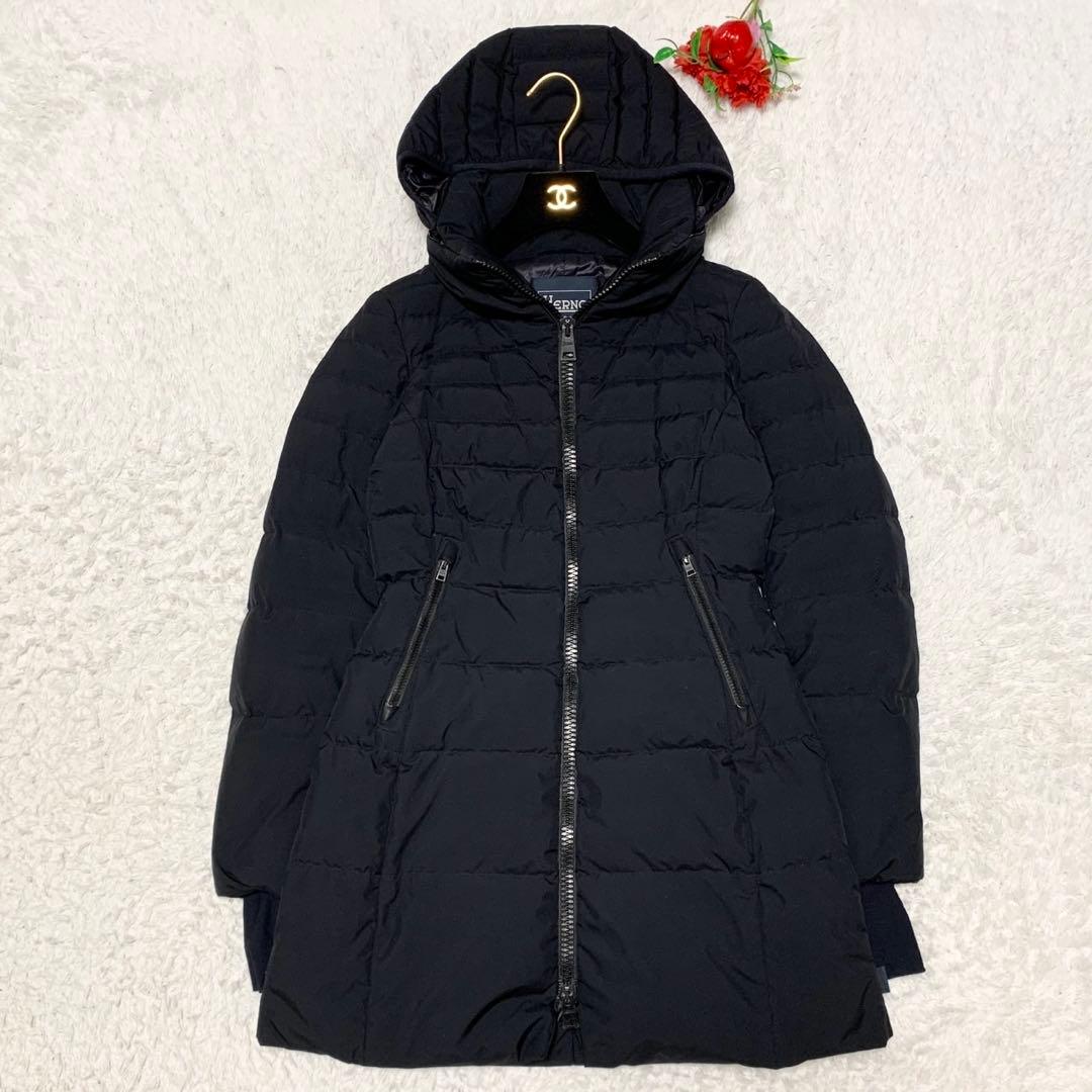 HERNO ヘルノ LAMINAR WINDSTOPPER ダウンコート 黒