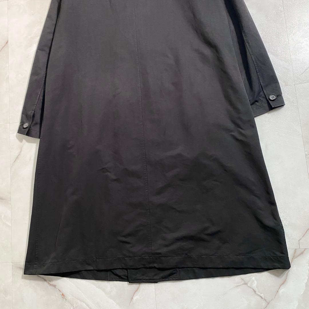 B17813 ザリラクス 18AW テックダブルチェスターコート 黒 48