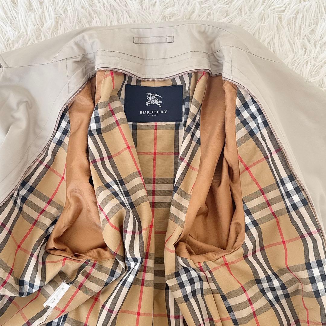 人気✨バーバリーロンドン ウールライナー付 ステンカラーコート ロング ベージュ