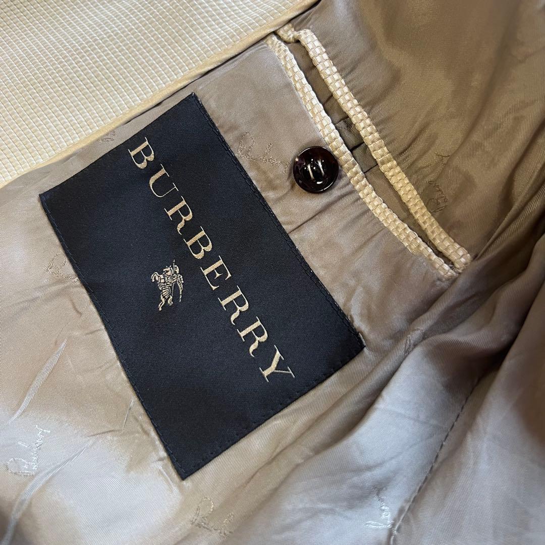 【良品】BURBERRY ダブルボタンロングコート ベージュ 襟 38 M