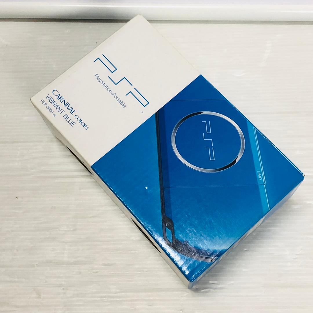 ★未使用品★極美品PlayStationバイブラントブルーPSP3000PB★訳