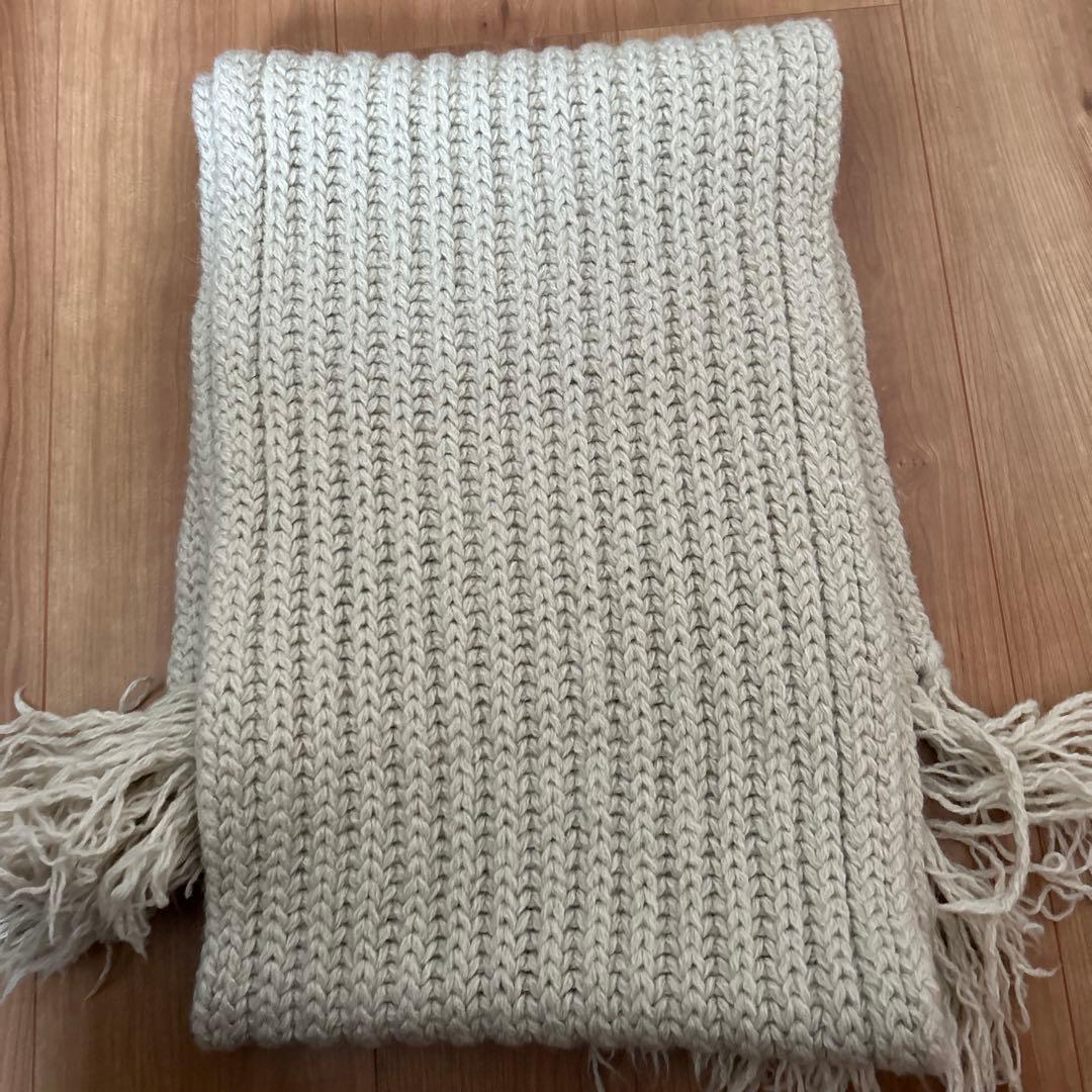 期間限定価格‼️美品❗️【バトナー】フリンジマフラー　ワイド