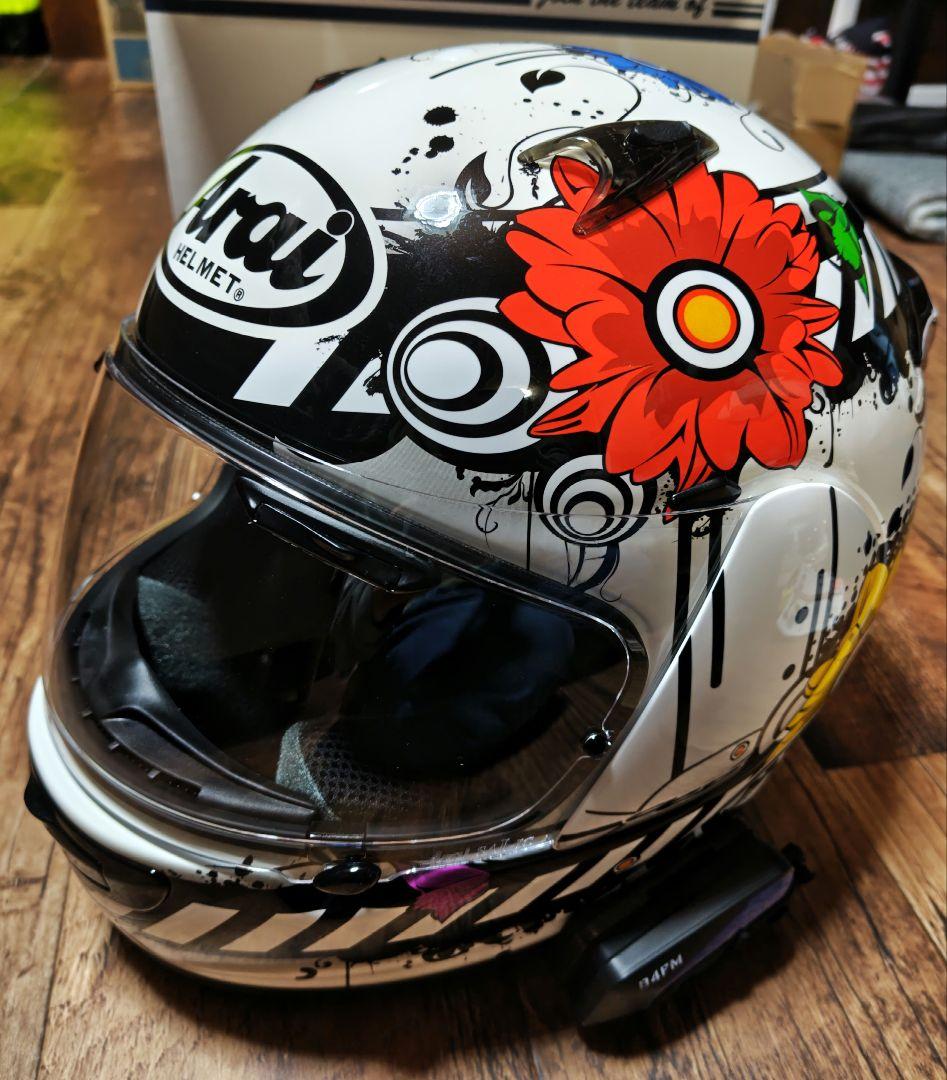 アライ　フルフェイスヘルメット　クァンタムJブロッサム M 　インカム付き