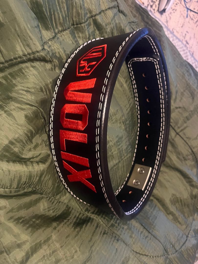 VOLIX トレーニング・パワーベルト 黒/赤