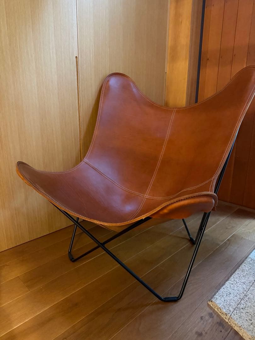 BKFチェア　バタフライチェア　本革