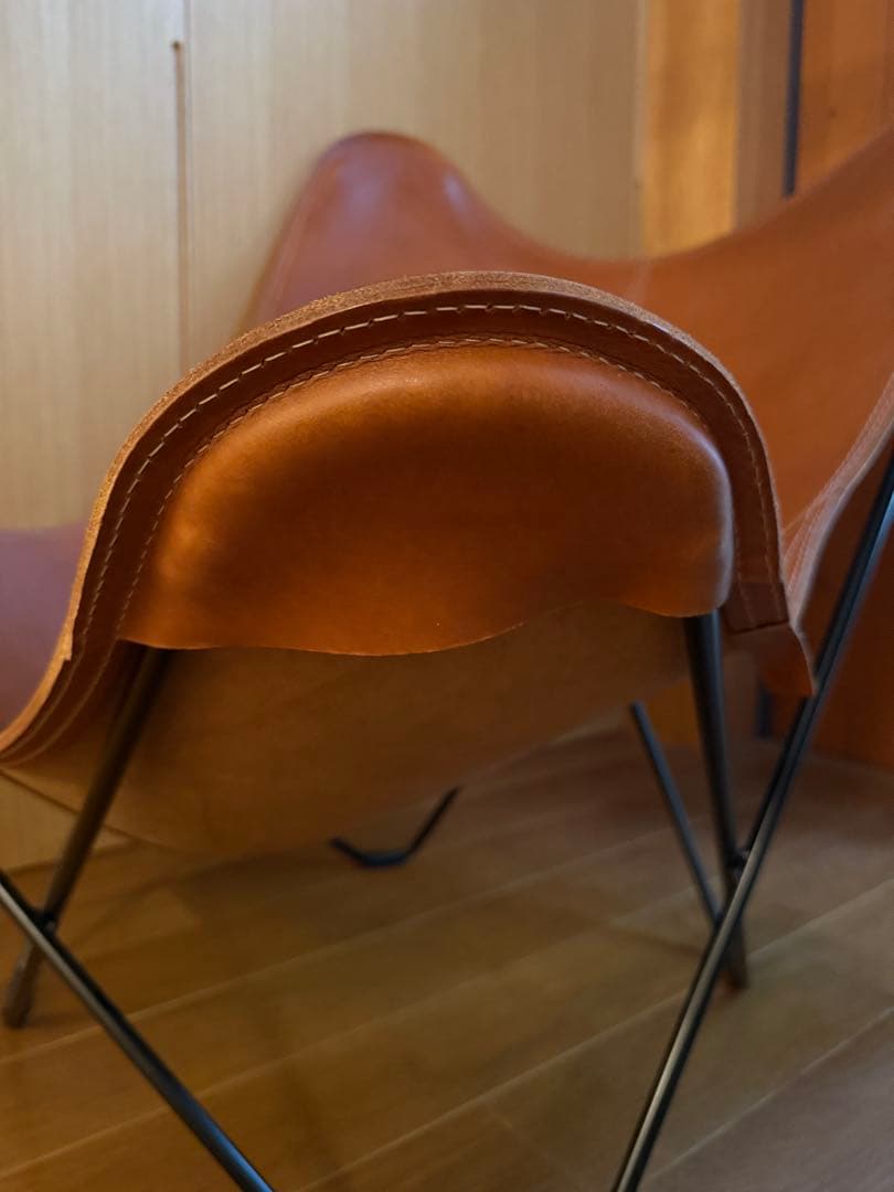 BKFチェア　バタフライチェア　本革