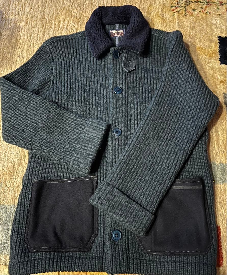 ☆BLUE BLUE ブルーブルー 聖林公司 圧縮ウールジャケット サイズ1 ☆