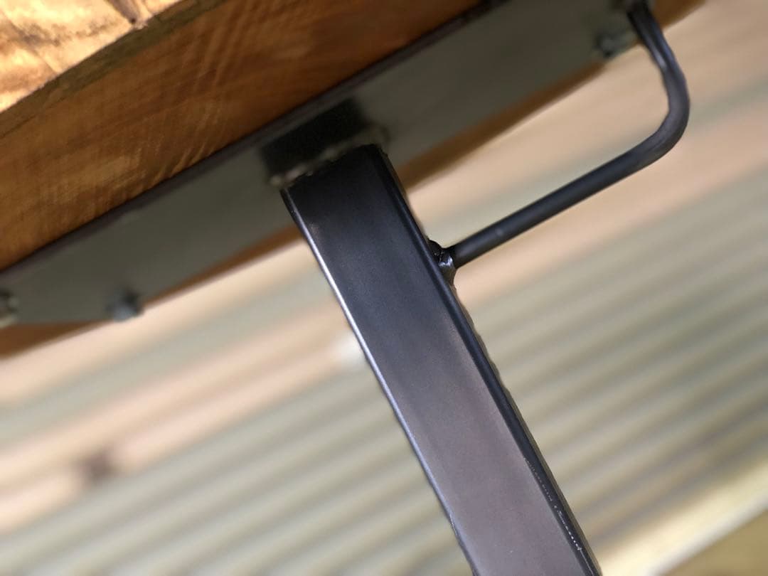 アイアンテーブル　コーヒーテーブル　サイドテーブル　ケヤキ　無垢材