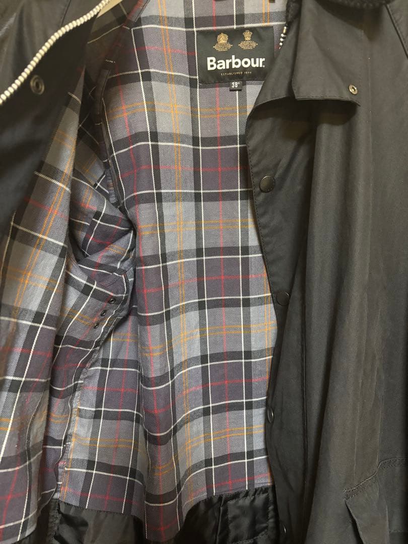 Barbour バーレーOSコート/38/BLK/無地/222MWX1674