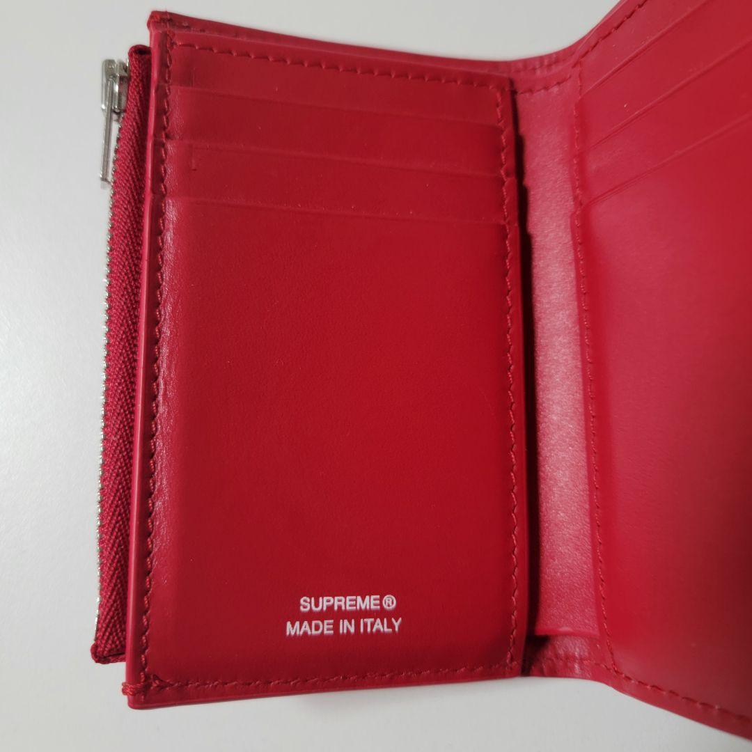 【FW25】supreme Leather Chain Wallet Red