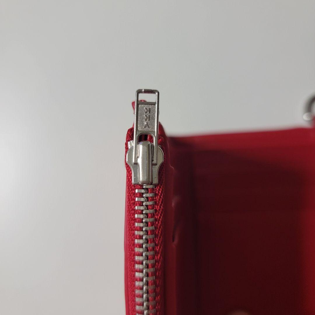 【FW25】supreme Leather Chain Wallet Red