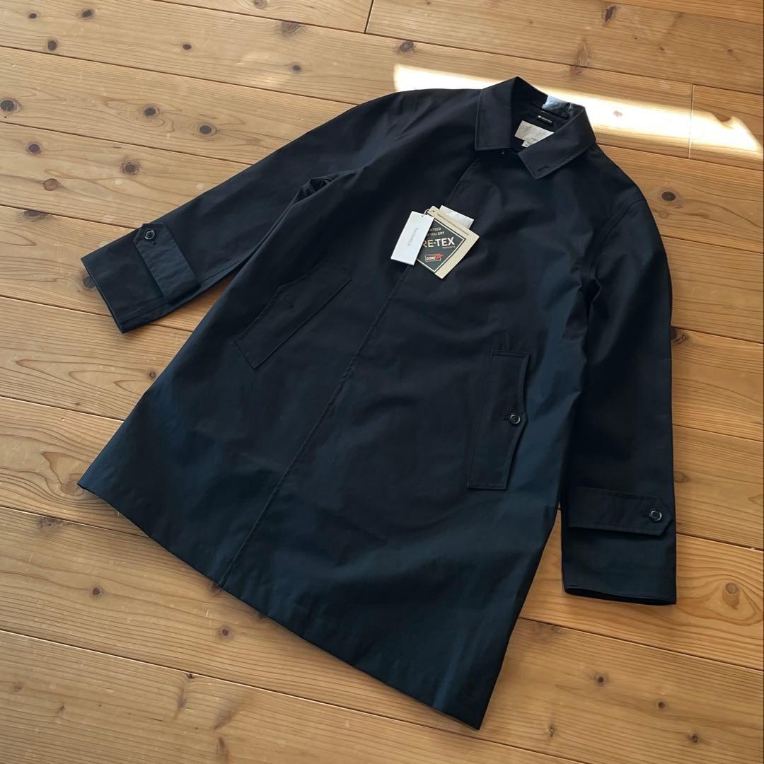 新品 ナナミカ 黒 ゴアテックス ステンカラーコートL相当