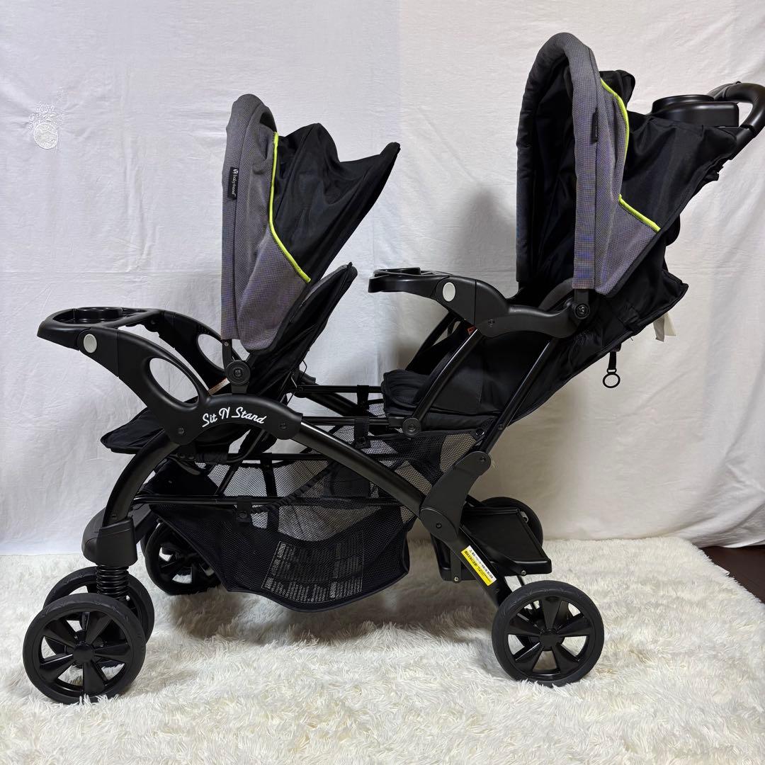 極美品　baby trend シット&スタンド ダブル 2人乗り　ベビーカー