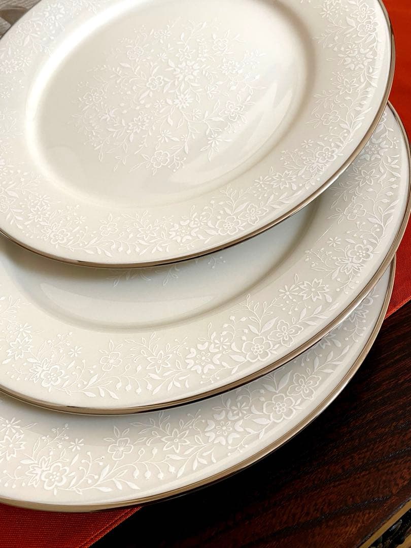 希少❗️ノリタケ　アイボリーチャイナ　AFFECTION 7192 プレート4枚