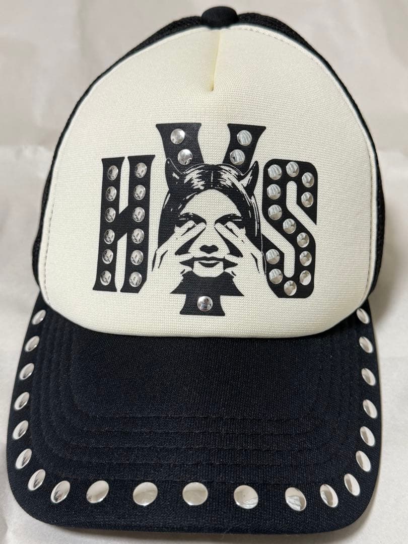 正規品 ヒステリックグラマー SEE NO EVIL スタッズメッシュキャップ