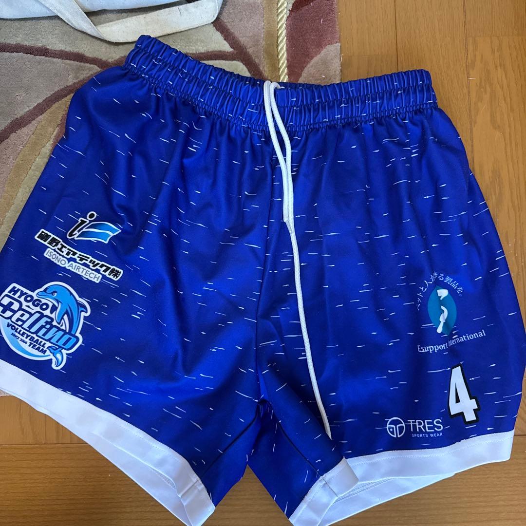 【美品】バレーボールゲームパンツ　兵庫デェルフィーノ　4番