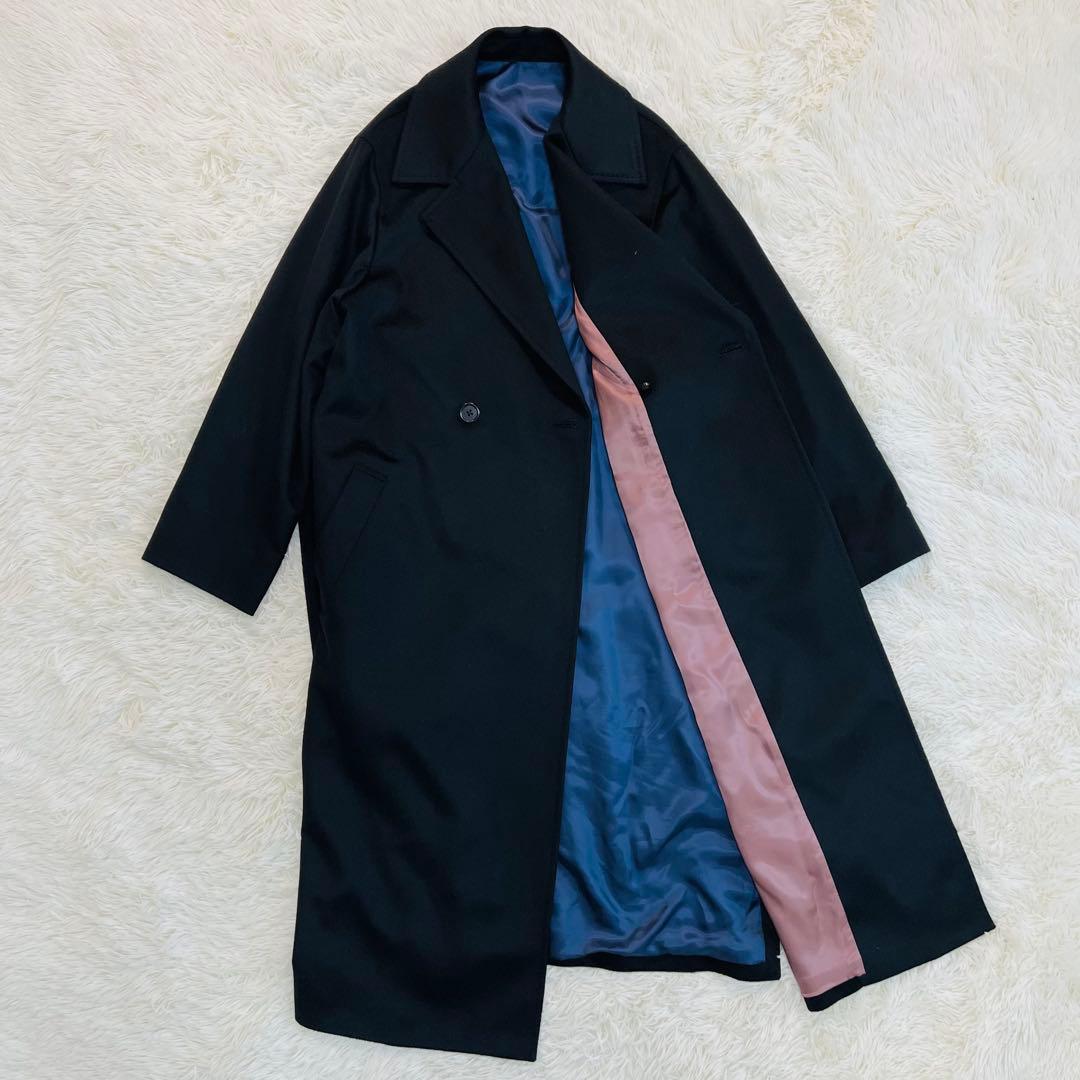 希少　24aw ポールスミス　カシミヤ100% ロングコート　ベルト　黒　L