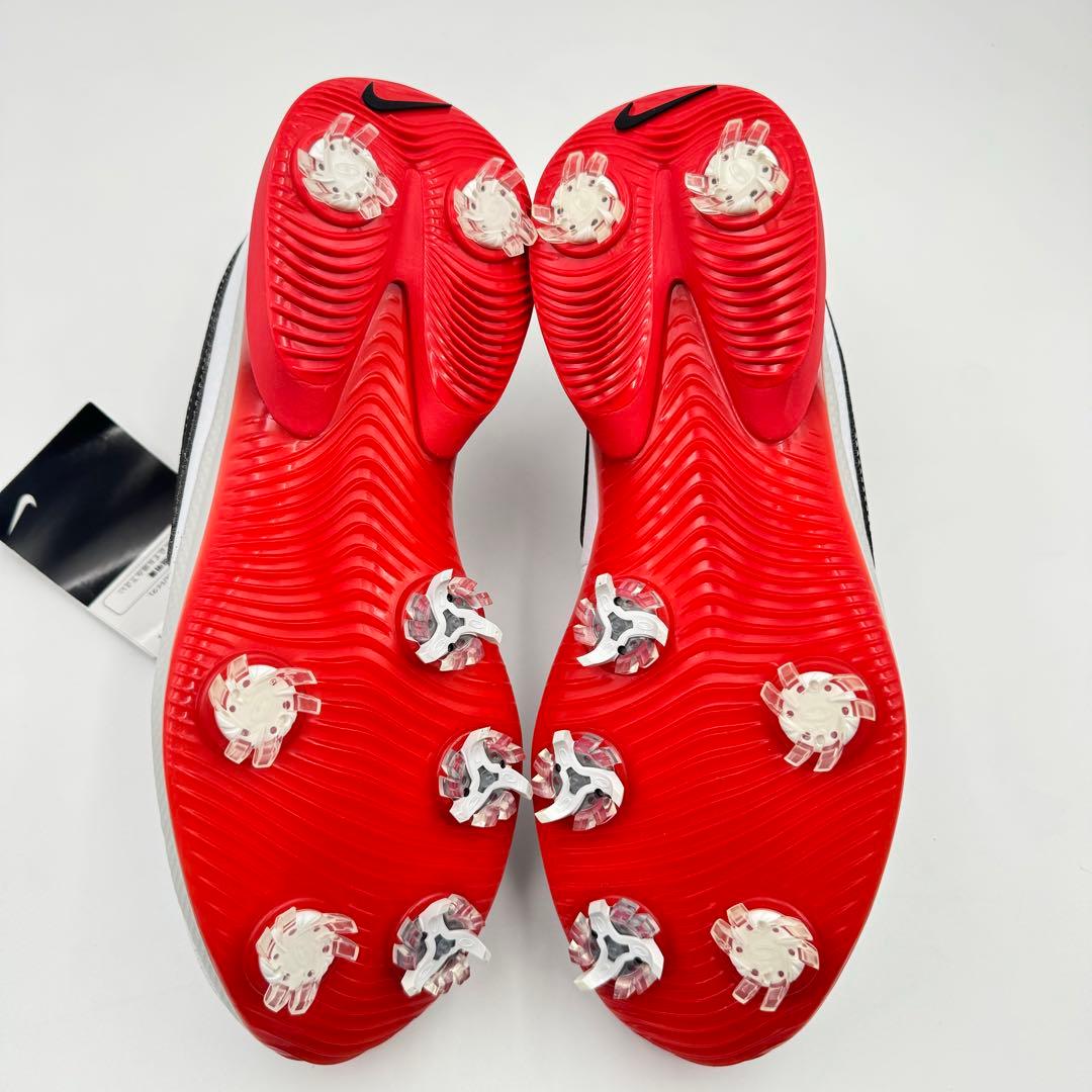 新品✨Nike ゴルフシューズ　白色　赤色　24.5cm