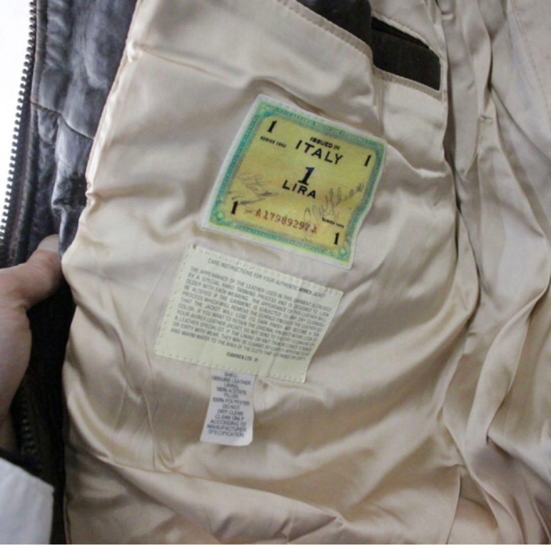 90sビンテージ AVIREX レザージャケット A-2タイプUSA製ブラウン