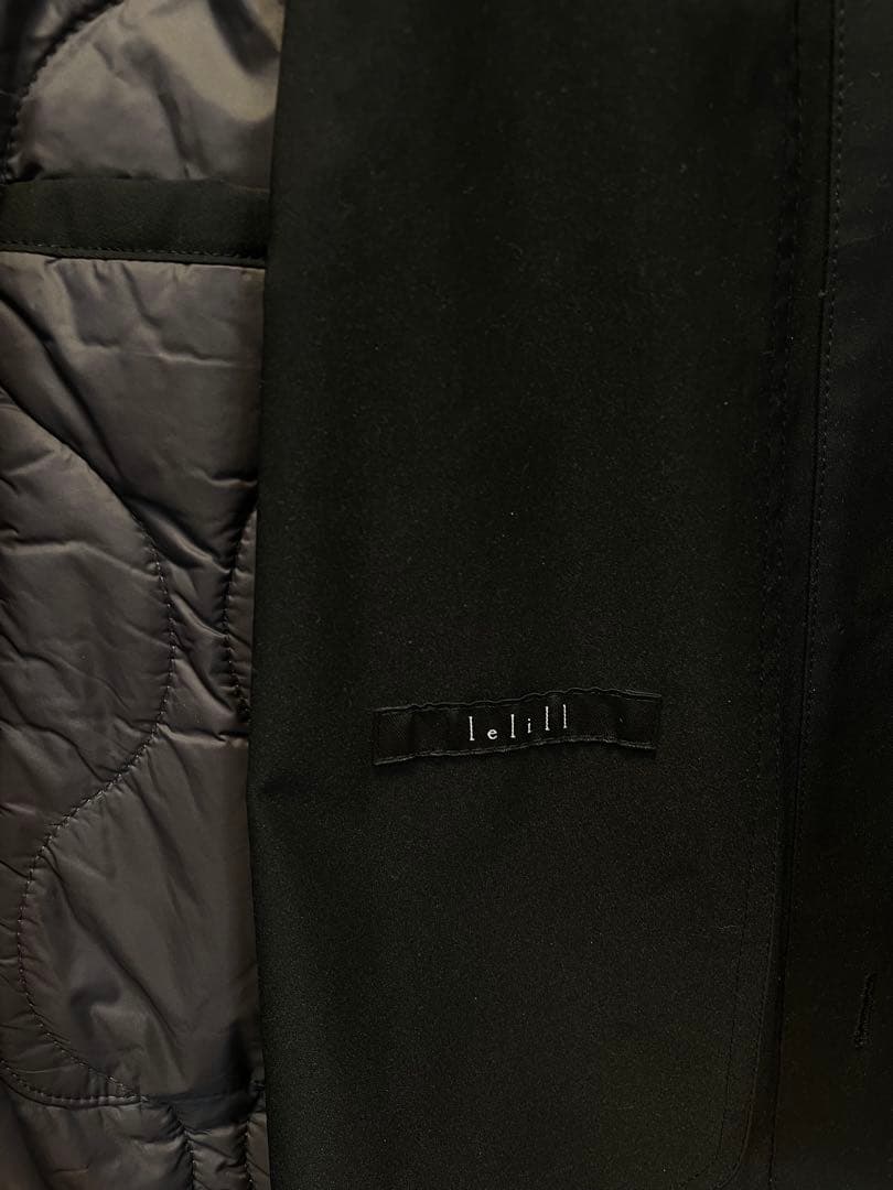 lelillレリルオールウェザー3wayバックタックコート/BLK