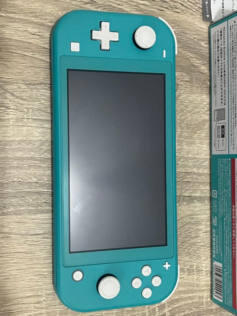 Nintendo Switch Lite ターコイズ 本体 充電器、箱付き