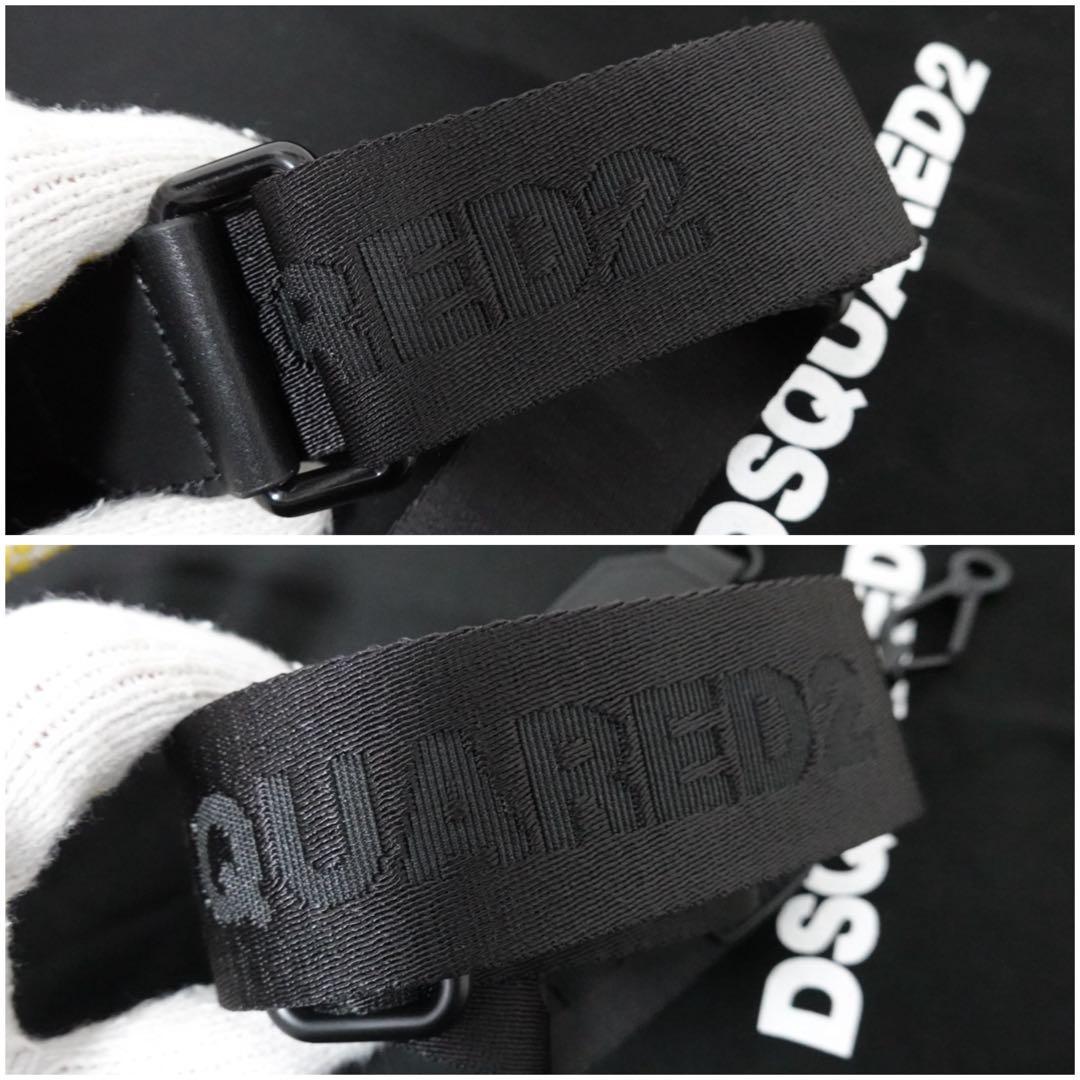 DSQUARED2 トートバッグ　ロゴ　ブラック　ナイロン　ショルダー　2way