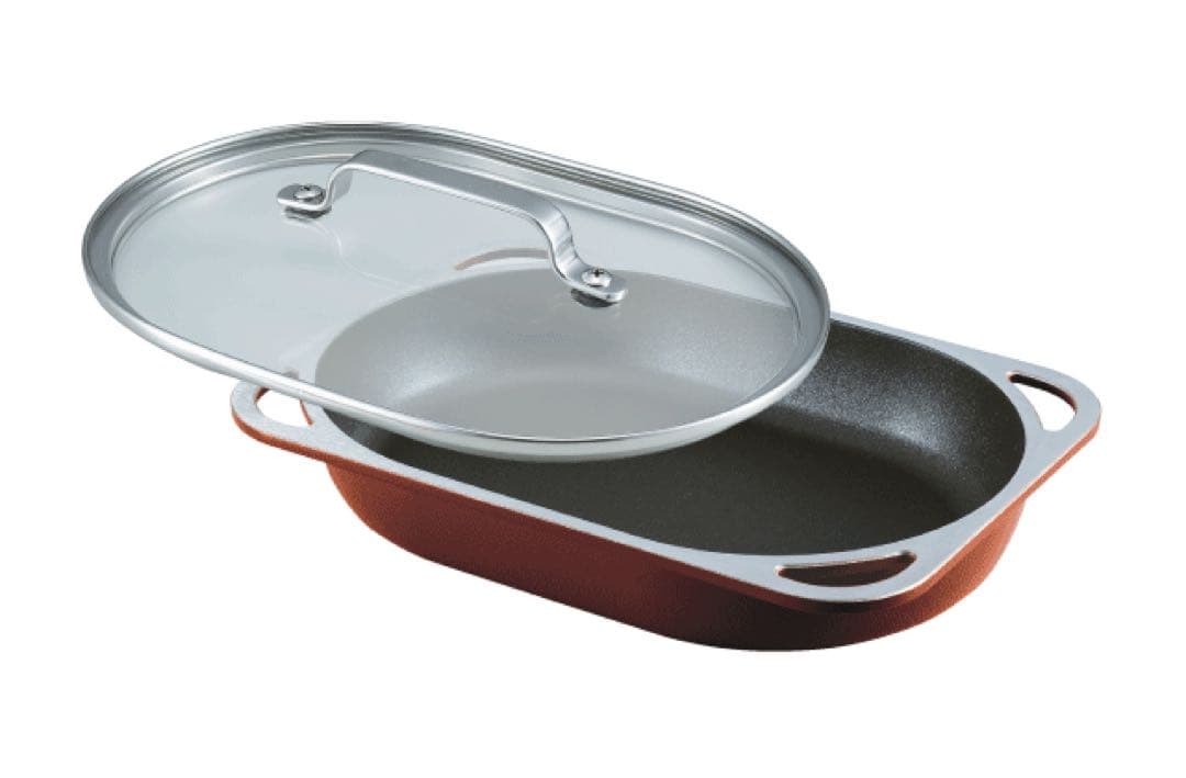 スペースパン シリコン持ち手、レシピ集、コルクなべ敷き付き　アサヒ軽金属工業