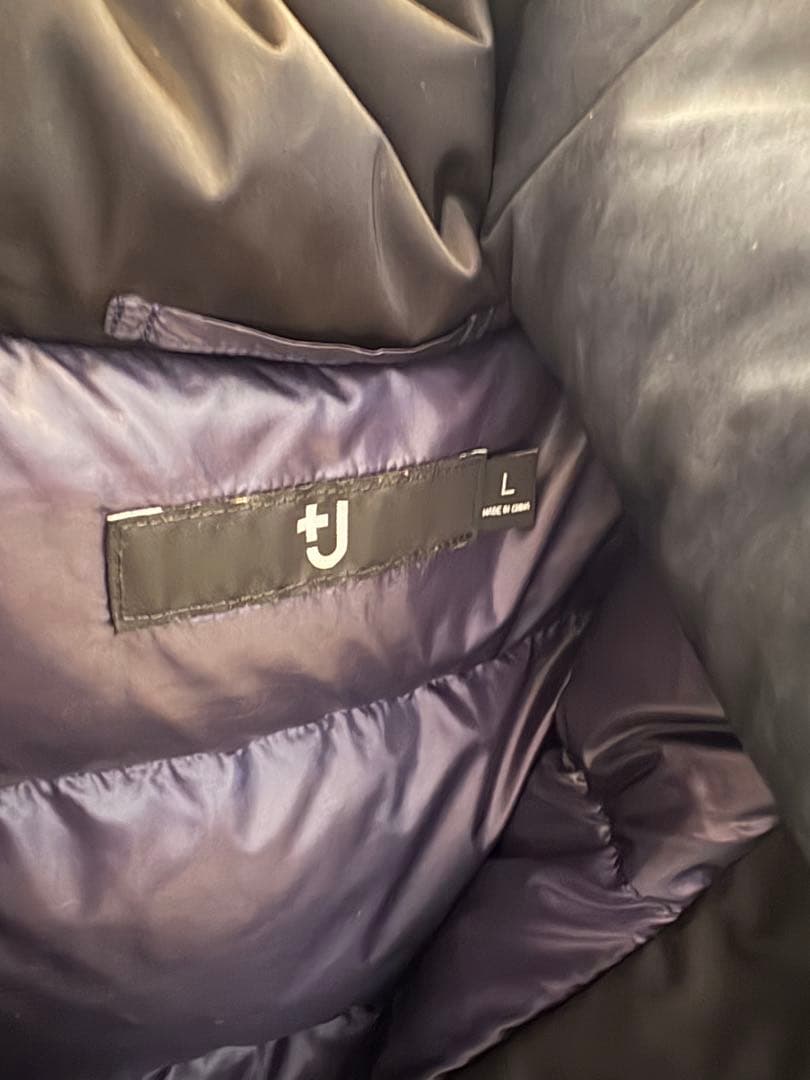 完売品UNIQLO プラスJ ダウンコート Lサイズ 黒