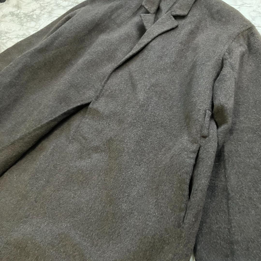 美品◎ドゥーズィエムクラス オーバーサイズリバーコート アルパカ混 ブラウン