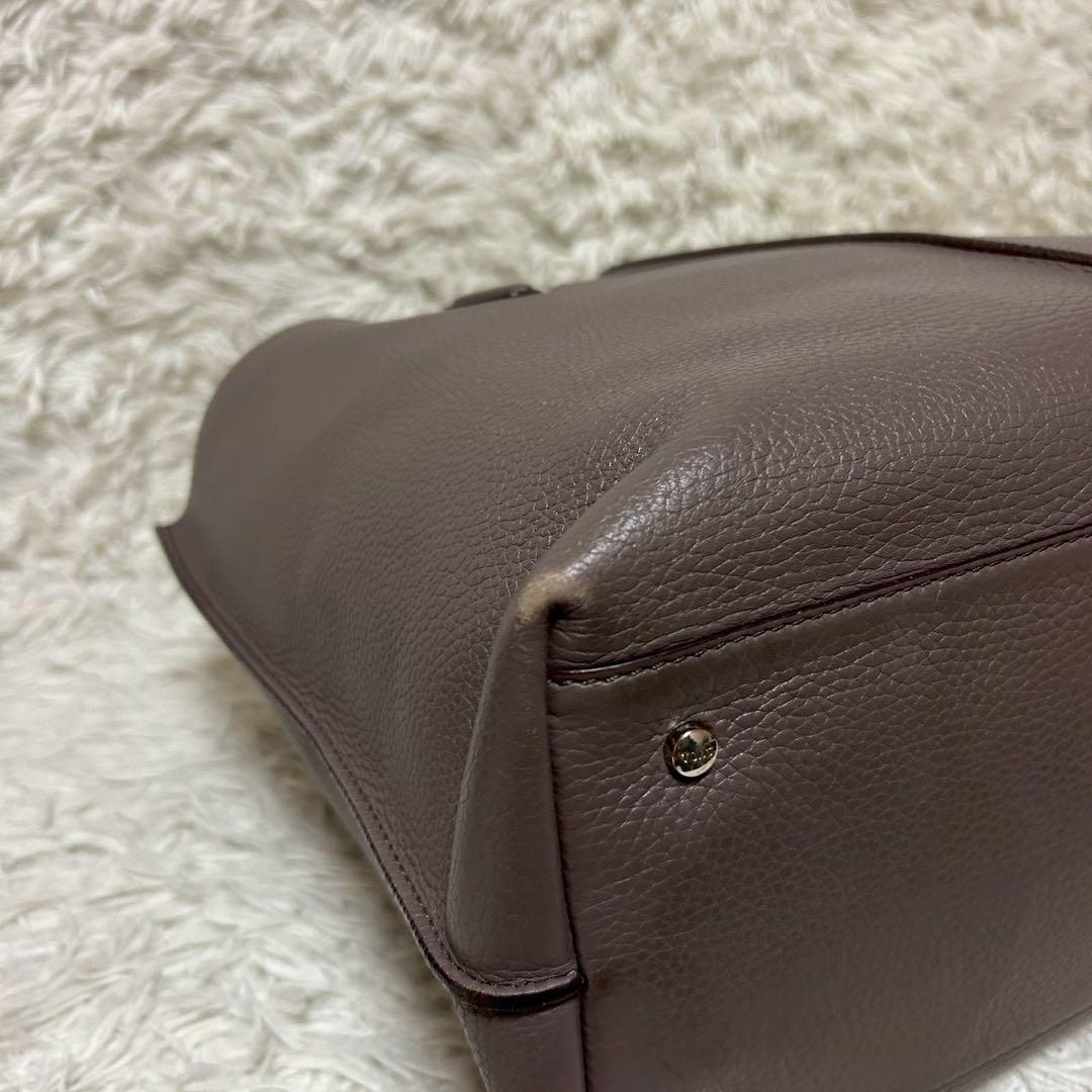 極美品✨TOD'S トッズ トートバッグ ハンドバッグ レザー シボ革