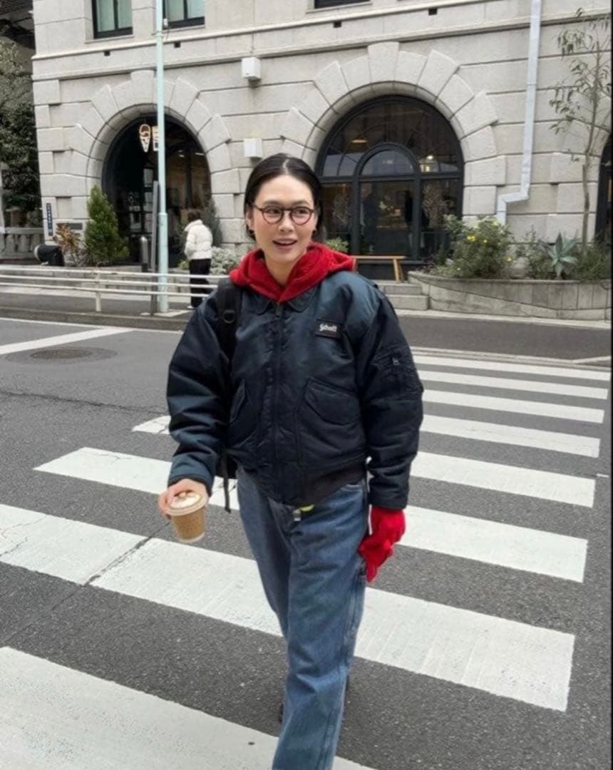 90s schott cwu-r フライトジャケットNavy