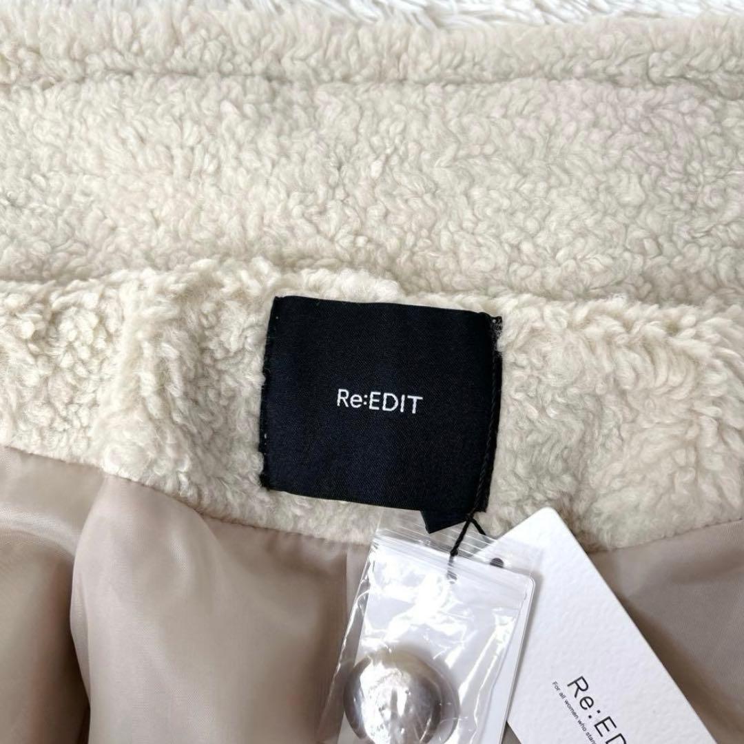 【新品✨】辻元舞さん着用 Re:EDIT ボアビッグカラーダブルチェスターコート