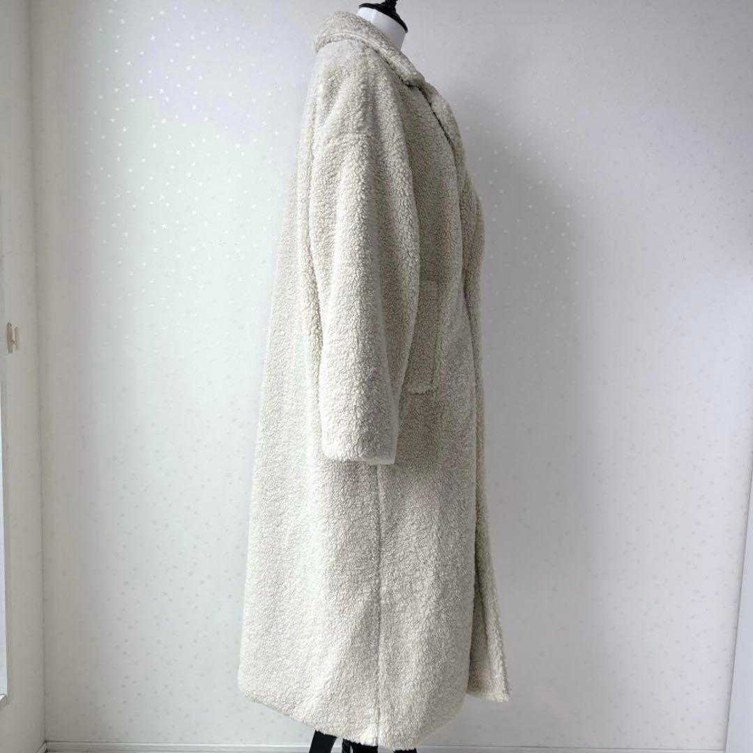 【新品✨】辻元舞さん着用 Re:EDIT ボアビッグカラーダブルチェスターコート