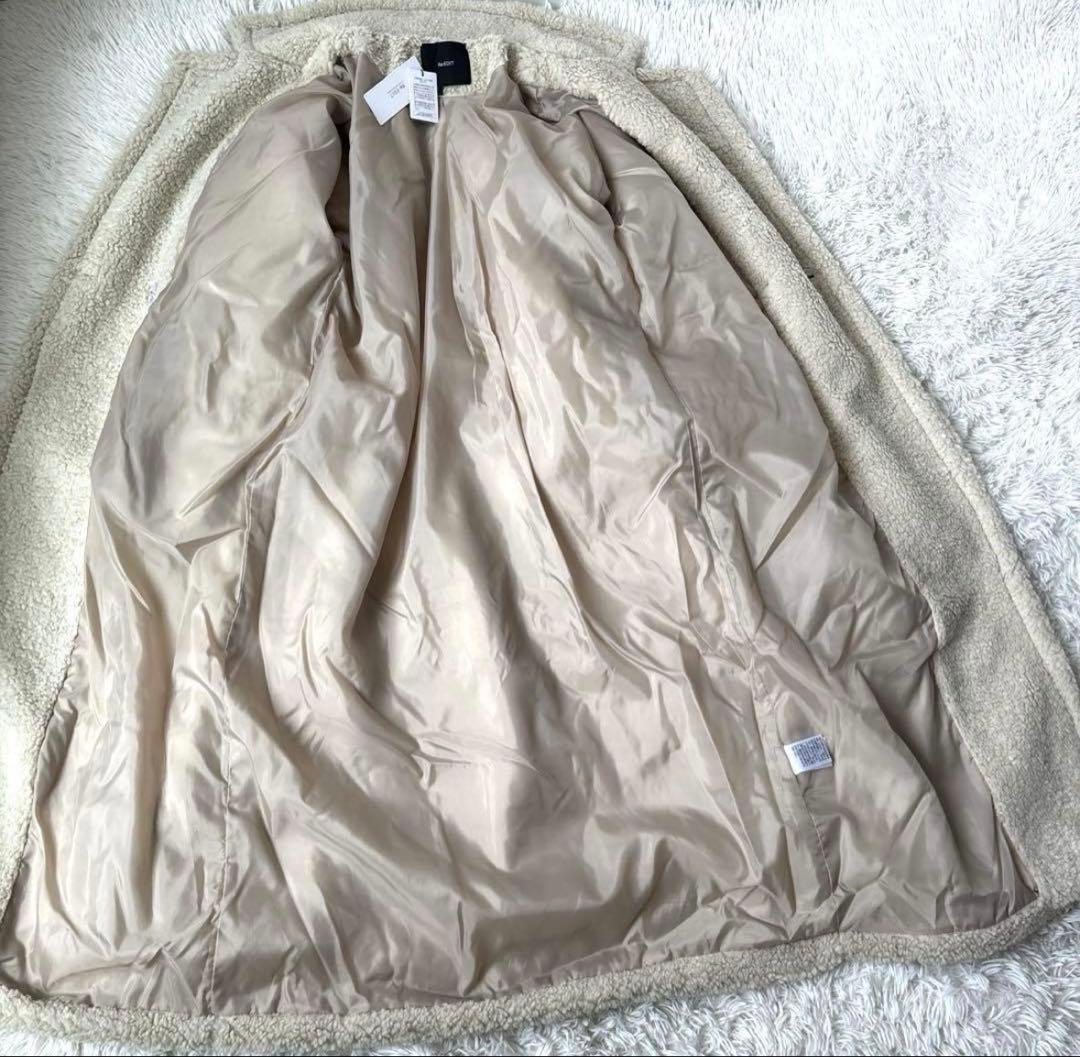 【新品✨】辻元舞さん着用 Re:EDIT ボアビッグカラーダブルチェスターコート