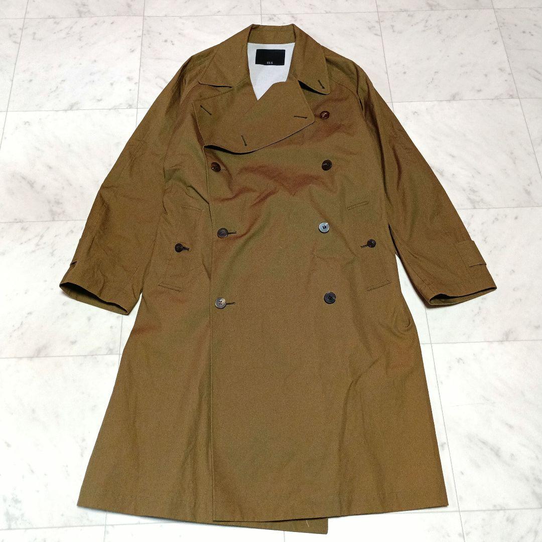 ES:S エス トレンチコート　オーバーサイズ　ベルト付き　カーキ　日本製　2