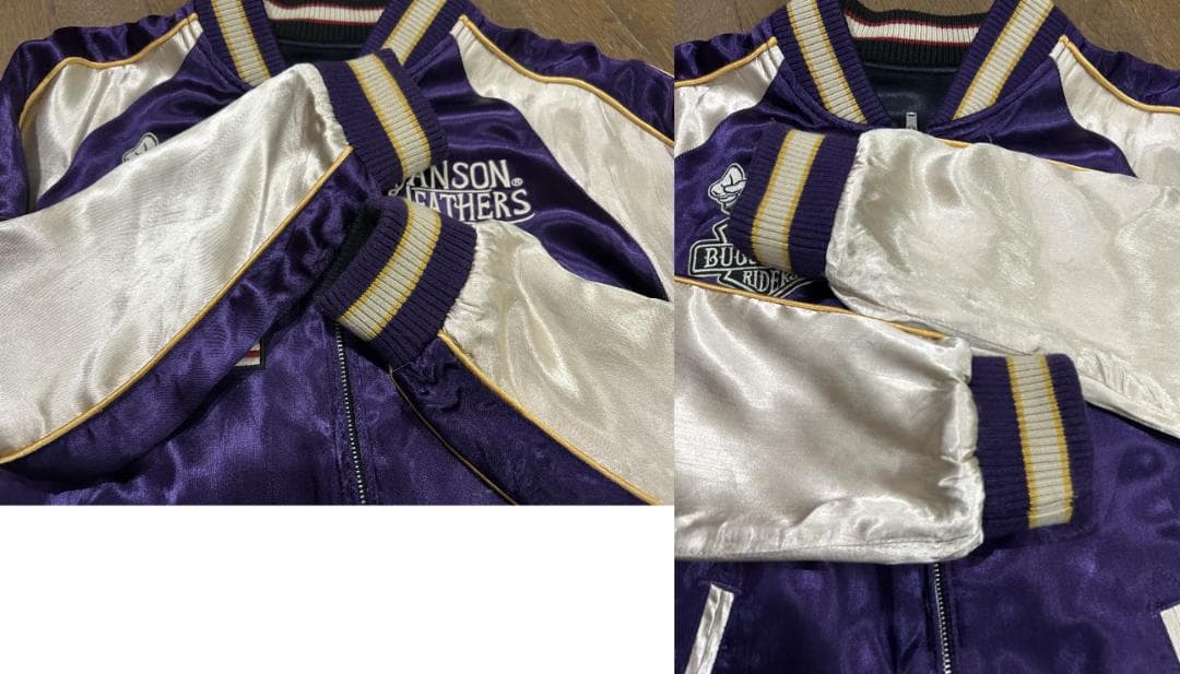 ＊VANSON×LOONEY TUNES 刺繍 リバーシブル スカジャン L