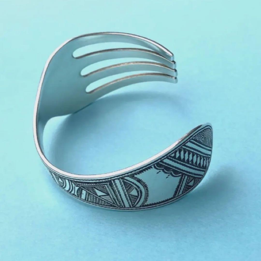 DAN✖️TOUAREG／フォークバングル　トゥアレグ族　純銀製