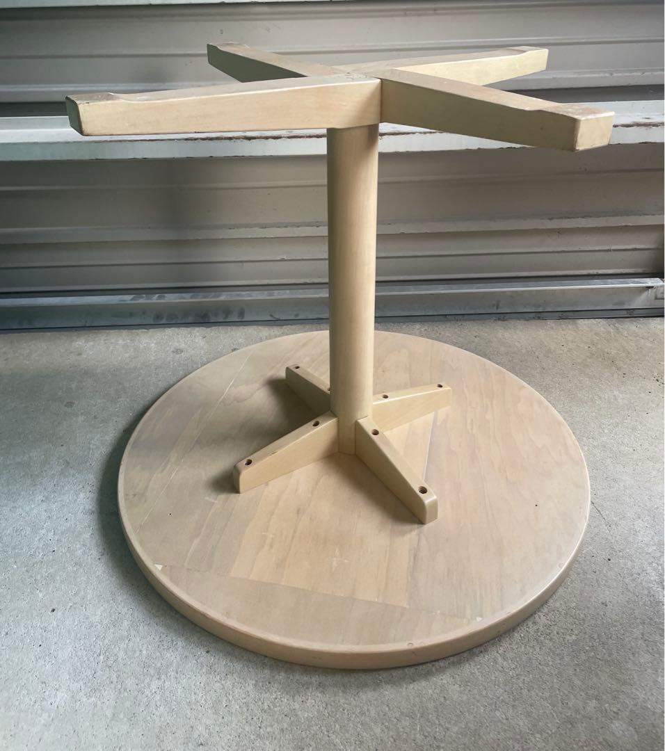 ビンテージ/秋田木工/ラウンドテーブル/カフェテーブル/丸テーブル/テーブル/⑨