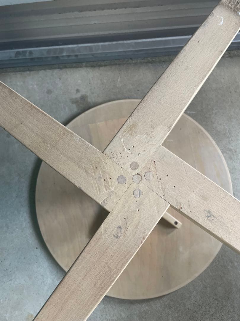 ビンテージ/秋田木工/ラウンドテーブル/カフェテーブル/丸テーブル/テーブル/⑨